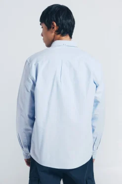 Springfield Camisa oxford azul Hot