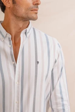 Celopman Camisa Oxford azul