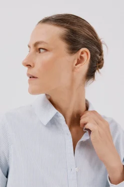 Cortefiel Camisa oxford Estampado azul Hot