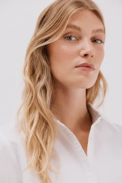 Cortefiel Camisa oxford Blanco Hot