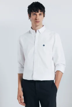 Springfield Camisa oxford blanco