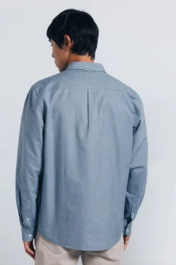 Springfield Camisa oxford azul Clearance