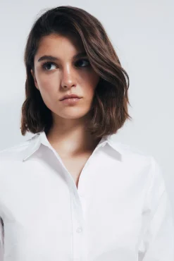 Springfield Camisa Oxford algodón blanco Clearance