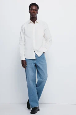 Springfield Camisa oxford color blanco Outlet