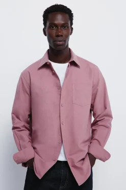 Springfield Camisa oxford color rosa Hot