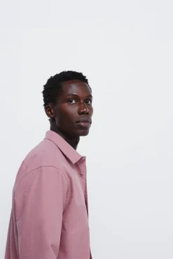 Springfield Camisa oxford color rosa Hot