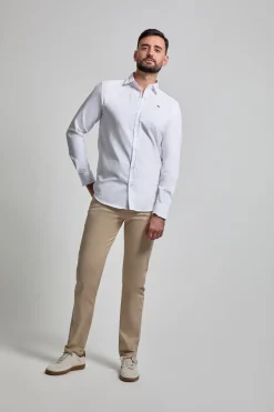 Street Monkey Camisa Oxford con logo Blanco Sale