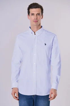Us Polo Camisa oxford Dirk Azul Hot