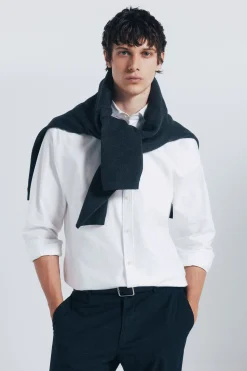 Springfield Camisa oxford ligero blanco Clearance