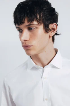 Springfield Camisa oxford ligero blanco Clearance