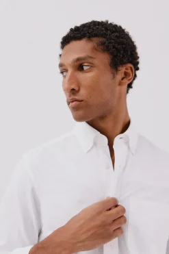 Cortefiel Camisa oxford lisa Blanco Clearance