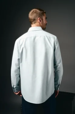 OOTO Camisa oxford lisa Azul