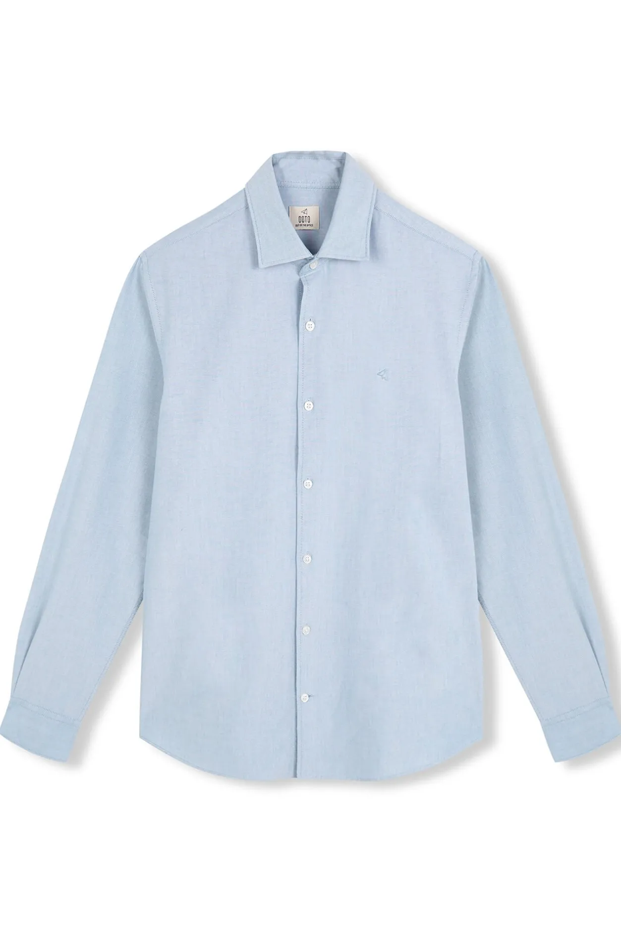 OOTO Camisa oxford lisa Azul