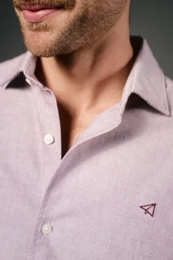 OOTO Camisa oxford liso Rosa Best