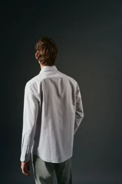 OOTO Camisa oxford rayas Kaki Sale