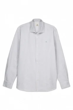 OOTO Camisa oxford rayas Kaki Sale