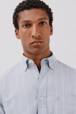 Cortefiel Camisa oxford rayas Azul Best