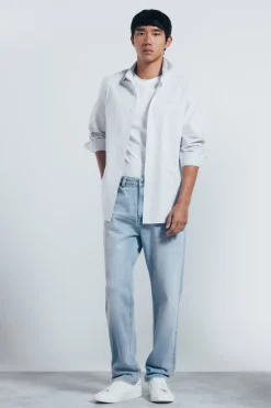 Springfield Camisa oxford rayas azul Sale