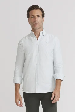 Street Monkey Camisa oxford rayas Gris Discount