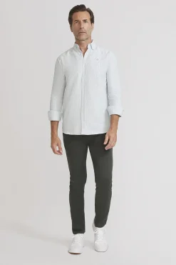 Street Monkey Camisa oxford rayas Gris Discount