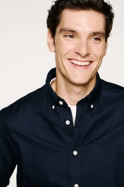 Selected Camisa Oxford Regular Fit. Azul marino New