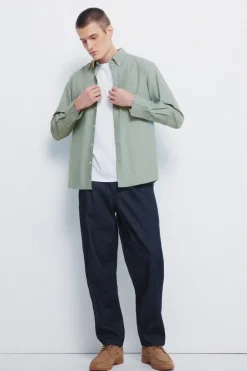 Springfield Camisa oxford tencel kaki Hot