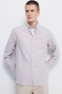 Springfield Camisa oxford tencel beige Hot