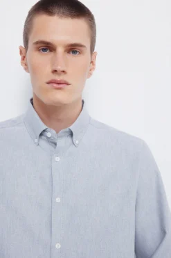 Springfield Camisa oxford tencel gris Online