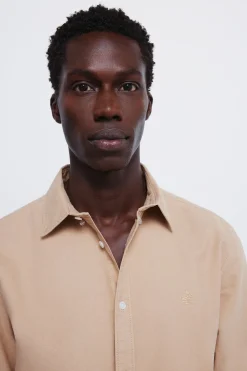 Springfield Camisa oxford tinte en prenda beige Sale