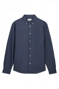 Springfield Camisa oxford tinte en prenda azul New