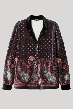 Gisela Camisa pijama terciopelo blanco Best