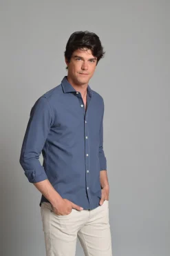 Cloking Camisa Piqué Azul marino Online