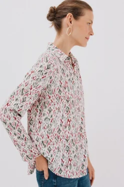 Cortefiel Camisa pliegue Multicolor Discount