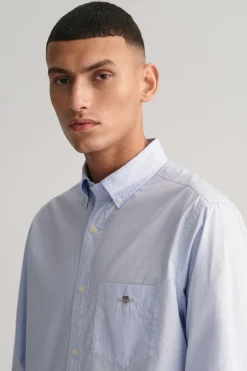 Gant Camisa popelina Azul Outlet
