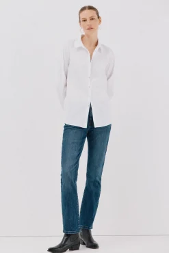 Cortefiel Camisa popelín Blanco New