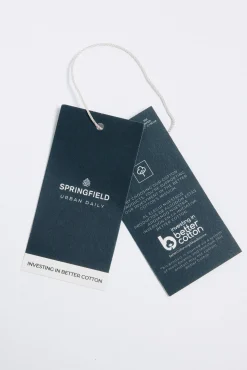 Springfield Camisa popelín micro estampado Discount