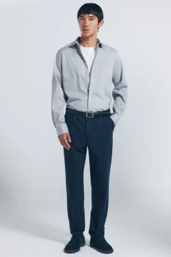 Springfield Camisa popelín micro estampado blanco Sale