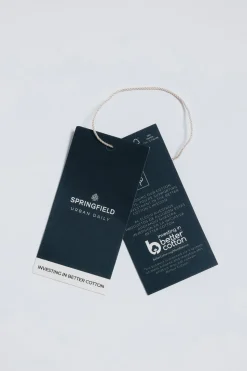 Springfield Camisa popelín rayas azul Hot