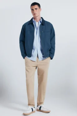 Springfield Camisa popelín rayas azul Outlet