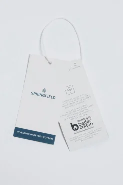 Springfield Camisa popelín rayas azul Discount