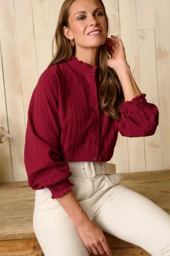 Polín Et Moi Camisa puntilla Fer Granate Online