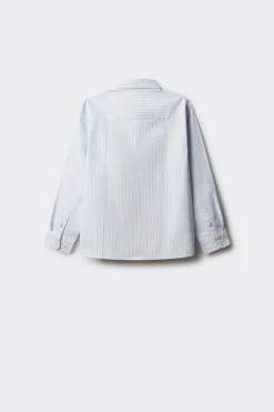 Springfield Kids Camisa raya fina niño azul New