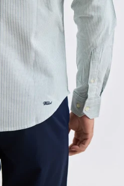 Williot Camisa Raya Oxford Verde oscuro