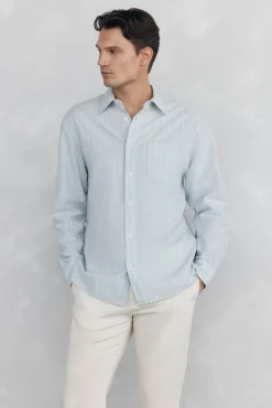 Pedro del Hierro Camisa rayas Azul Best