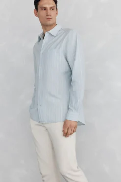 Pedro del Hierro Camisa rayas Azul Best