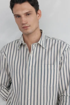 Pedro del Hierro Camisa rayas Blanco Hot