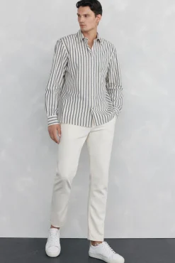 Pedro del Hierro Camisa rayas Blanco Hot