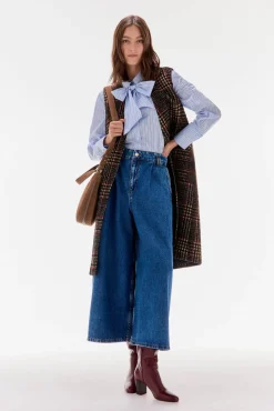 TFP by Tamara Falcó Camisa rayas lazo Azul Hot