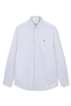 OOTO Camisa rayas popelín Blanco Sale