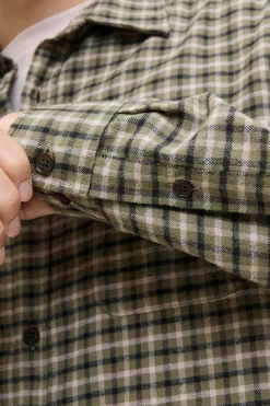 Jack & Jones Camisa regular fit cuadros nude New